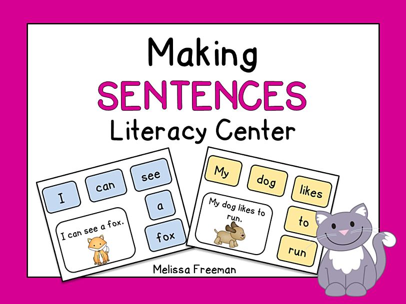 《Making Sentences Literacy Center》单词句子排序五册PDF