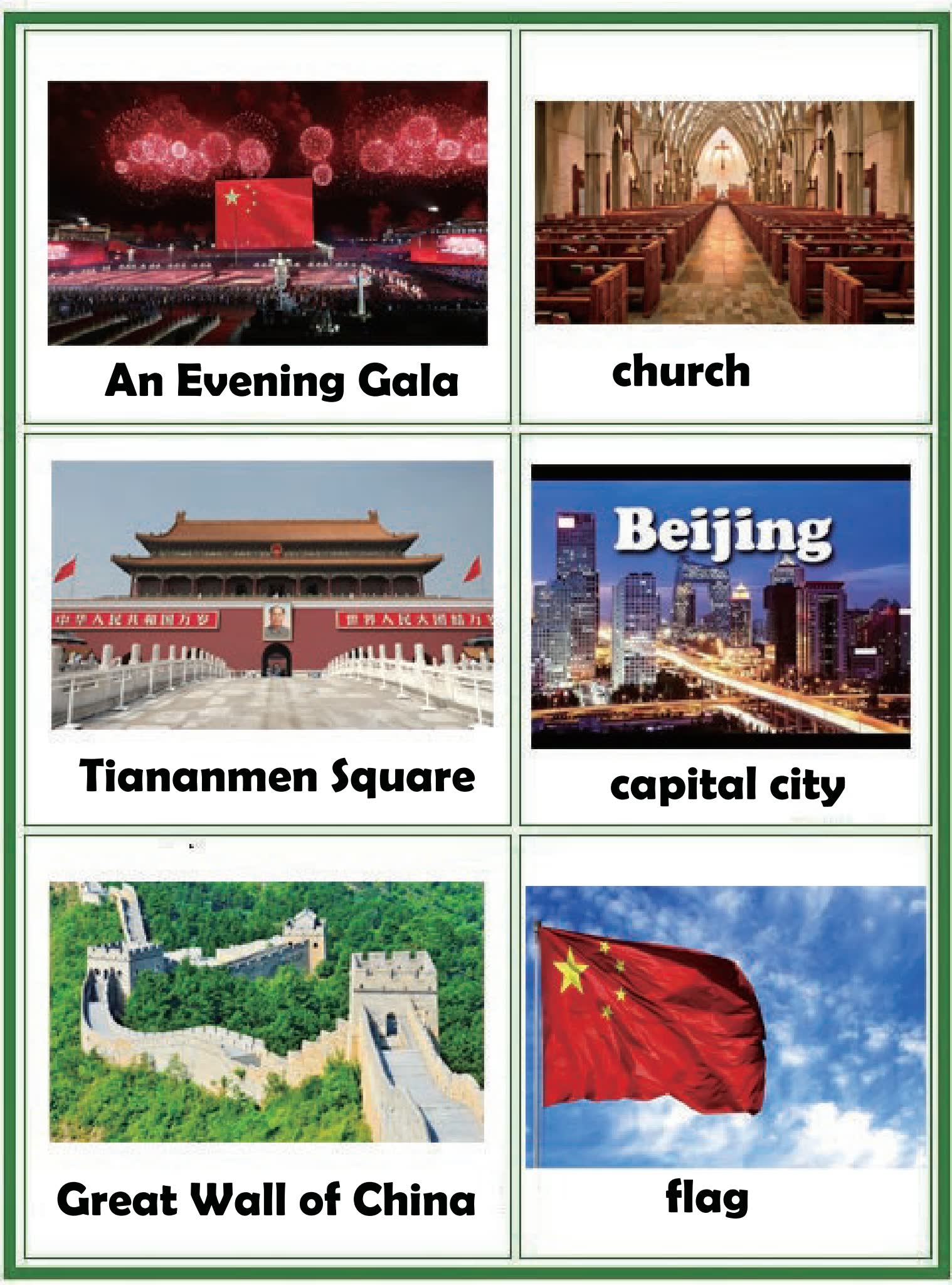 《National Day国庆节英文综合资源包》PPT涂色手抄报词汇练习Lapbook