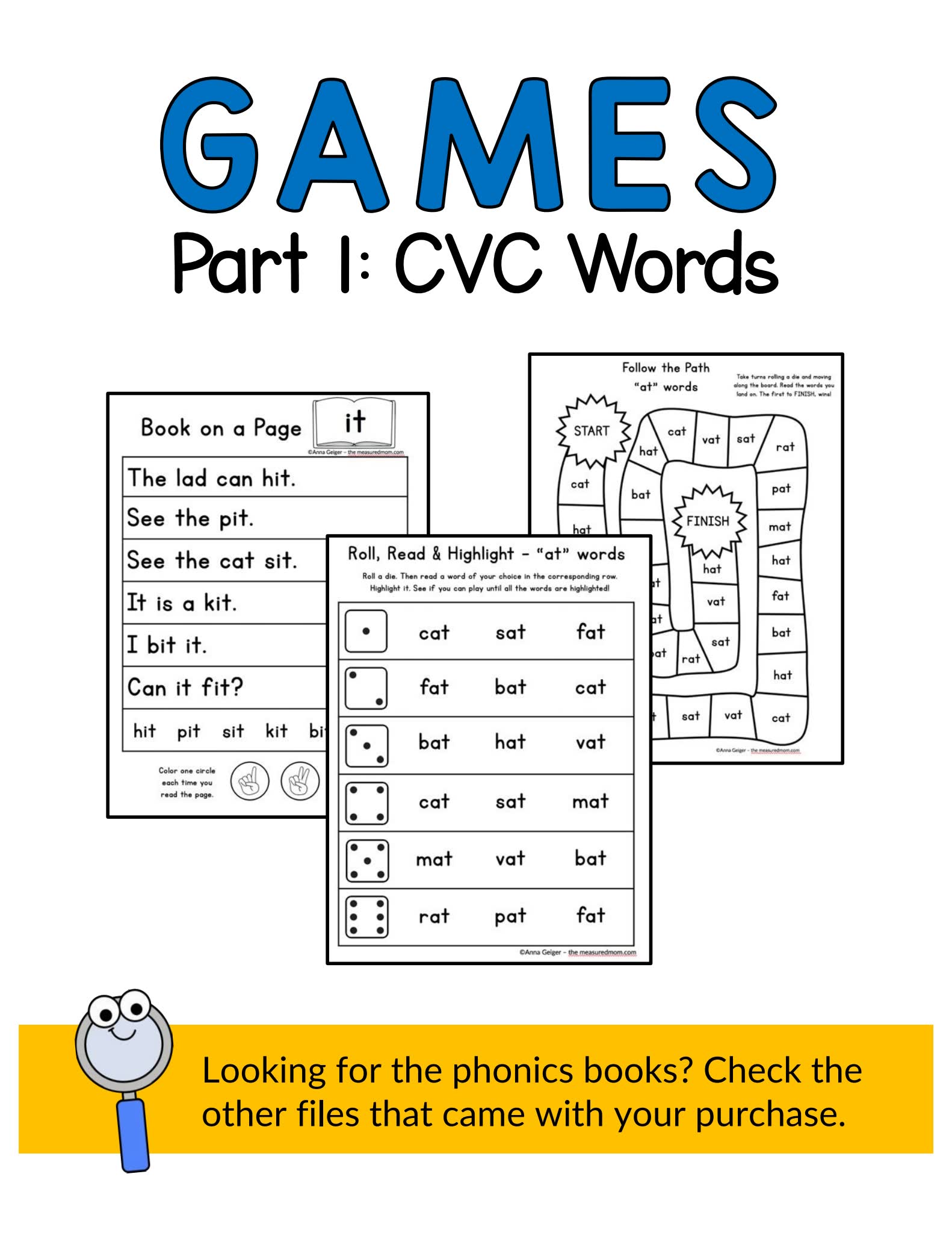 《Phonics Books & Games》自然拼读互动书全四册PDF