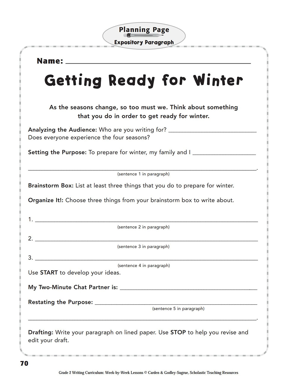 《Writing Curriculum Week-By-Week》G1-G3综合写作指导教材