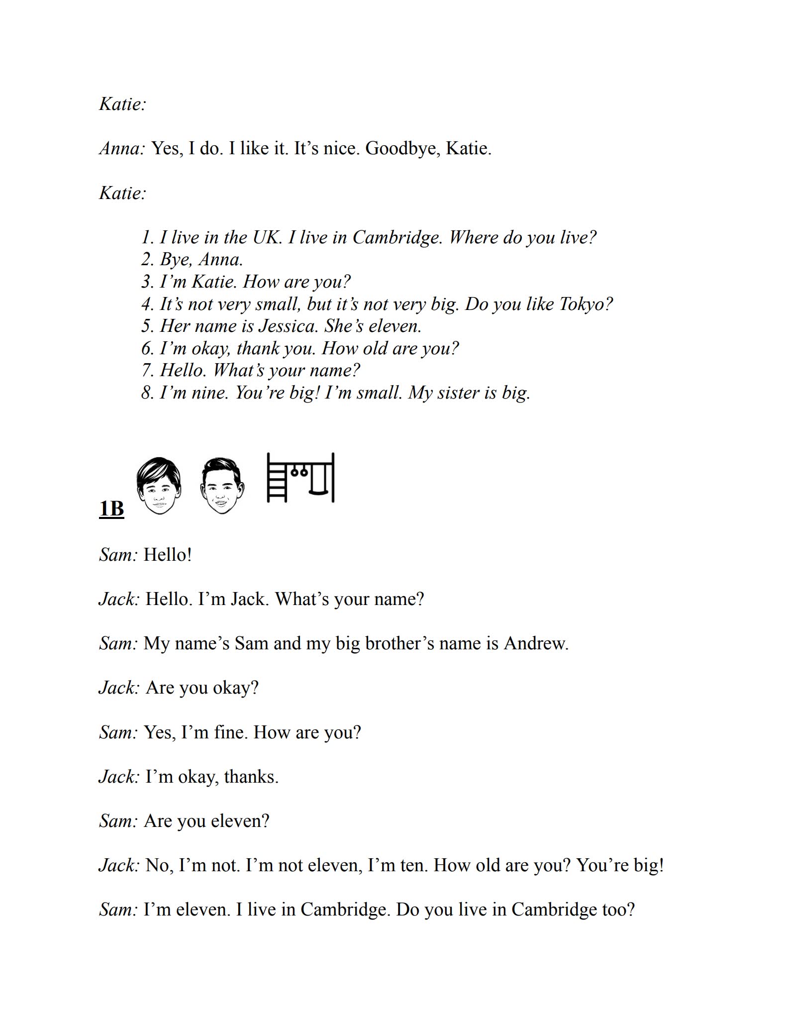 《i speak english too》1&2儿童英语情景对话练习PDF