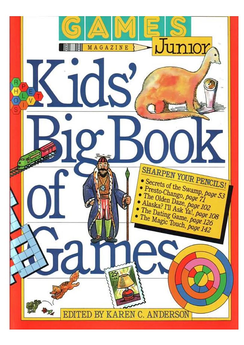 《kids big book of Games》英文口语练习互动游戏书PDF