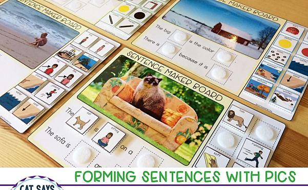 《sentence maker boards》句子组合练习作业纸安静书PDF