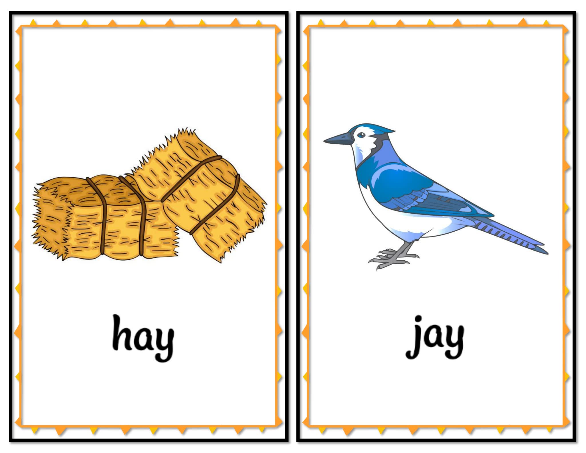 《七大元音字母闪卡合集》自然拼读英语启蒙PDF