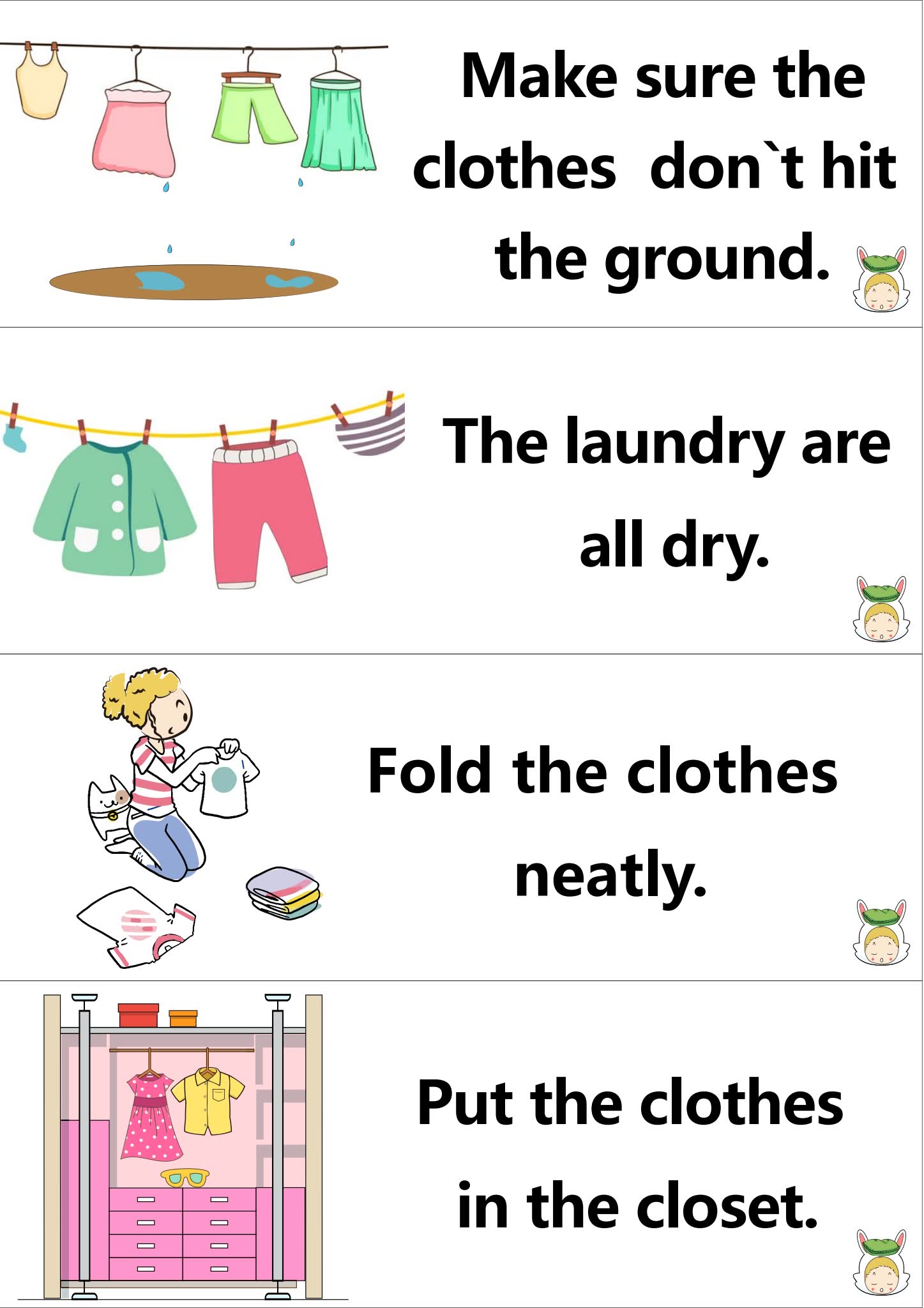 《家庭日常口语墙卡100句》场景英语句子对话练习卡片