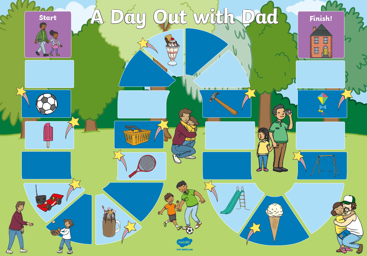 《父亲节英文资源包》动画儿歌闪卡涂色手工练习册