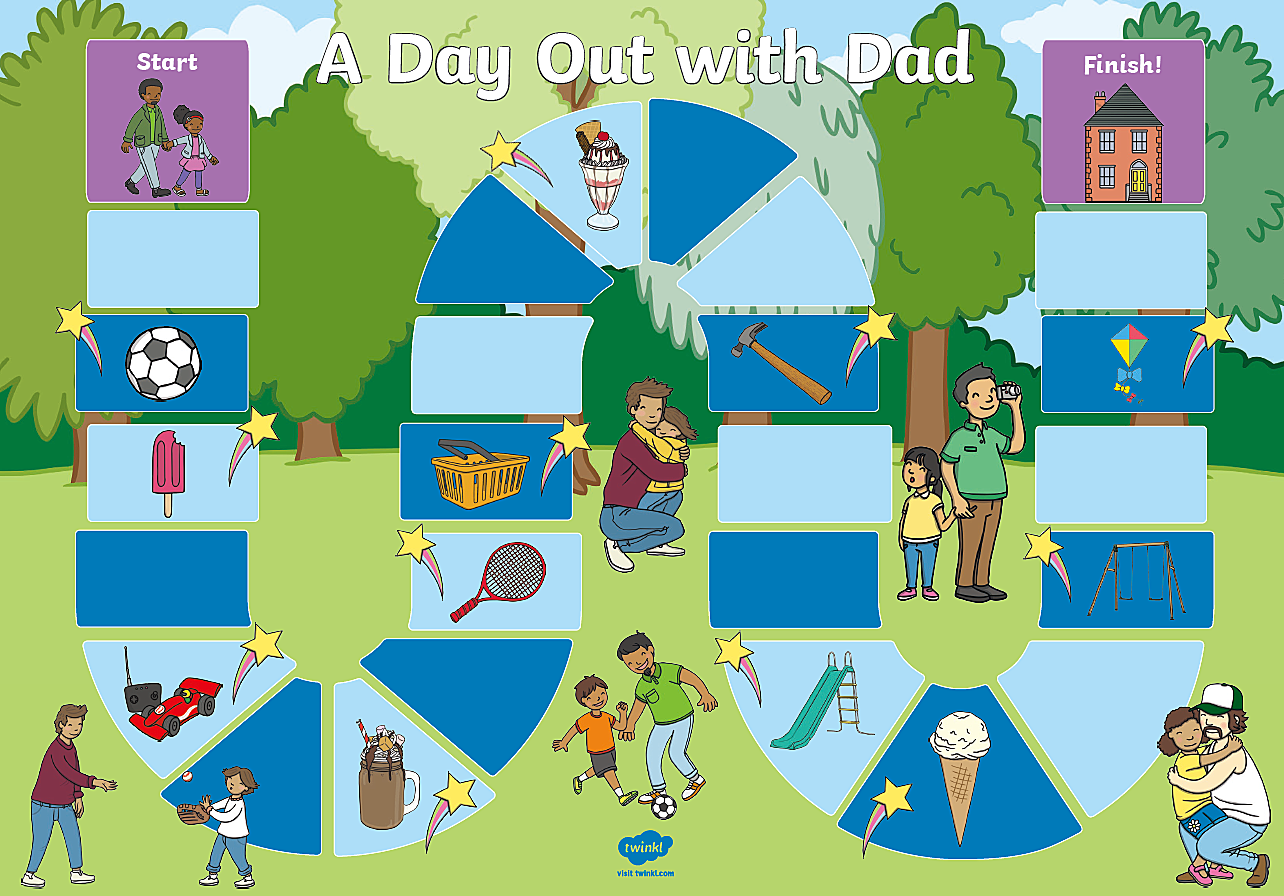 《父亲节英文资源包》动画儿歌闪卡涂色手工练习册