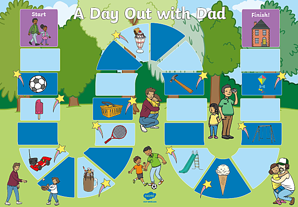 《父亲节英文资源包》动画儿歌闪卡涂色手工练习册