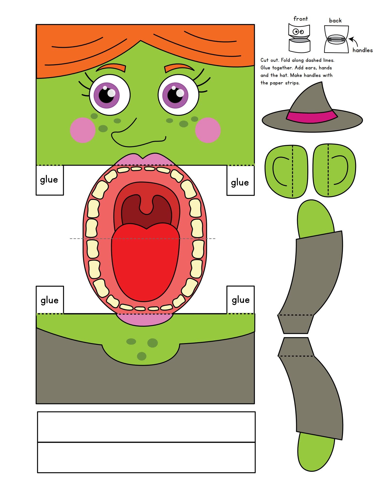 《万圣节Halloween主题英文资源包》节日儿歌手工面具练习册PDF