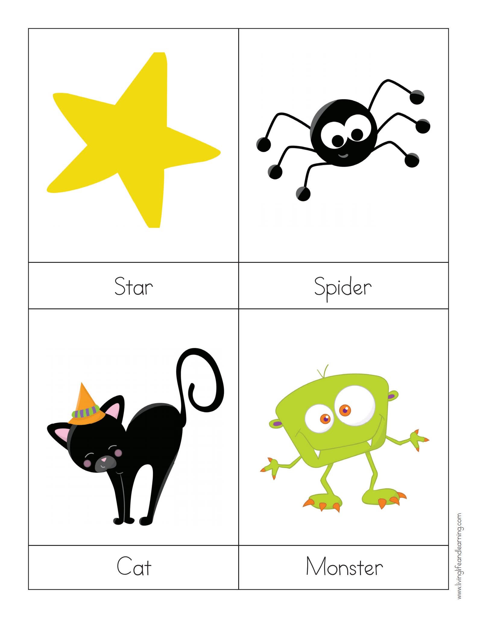 《万圣节Halloween主题英文资源包》节日儿歌手工面具练习册PDF