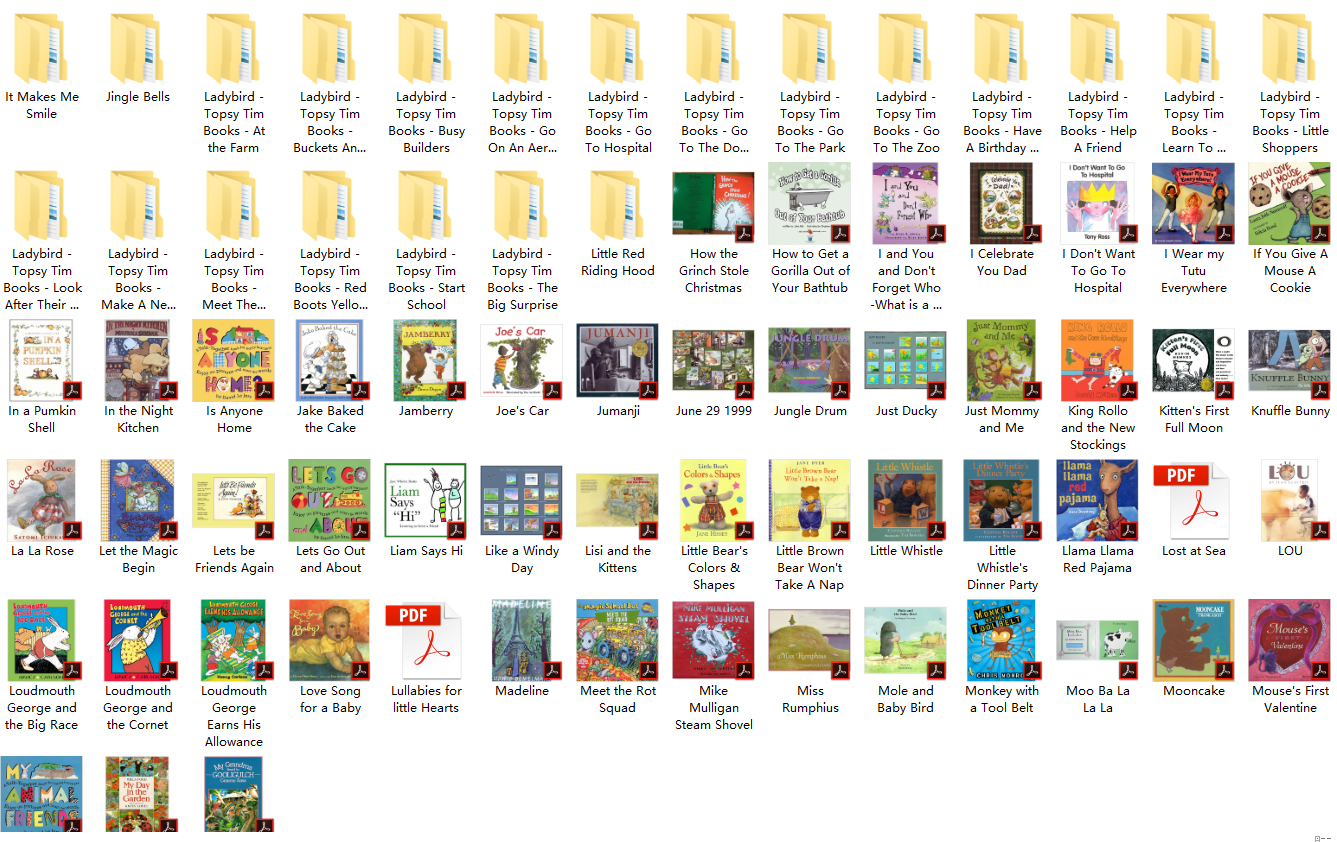 精品300本高清彩绘英文原版绘本（PDF）