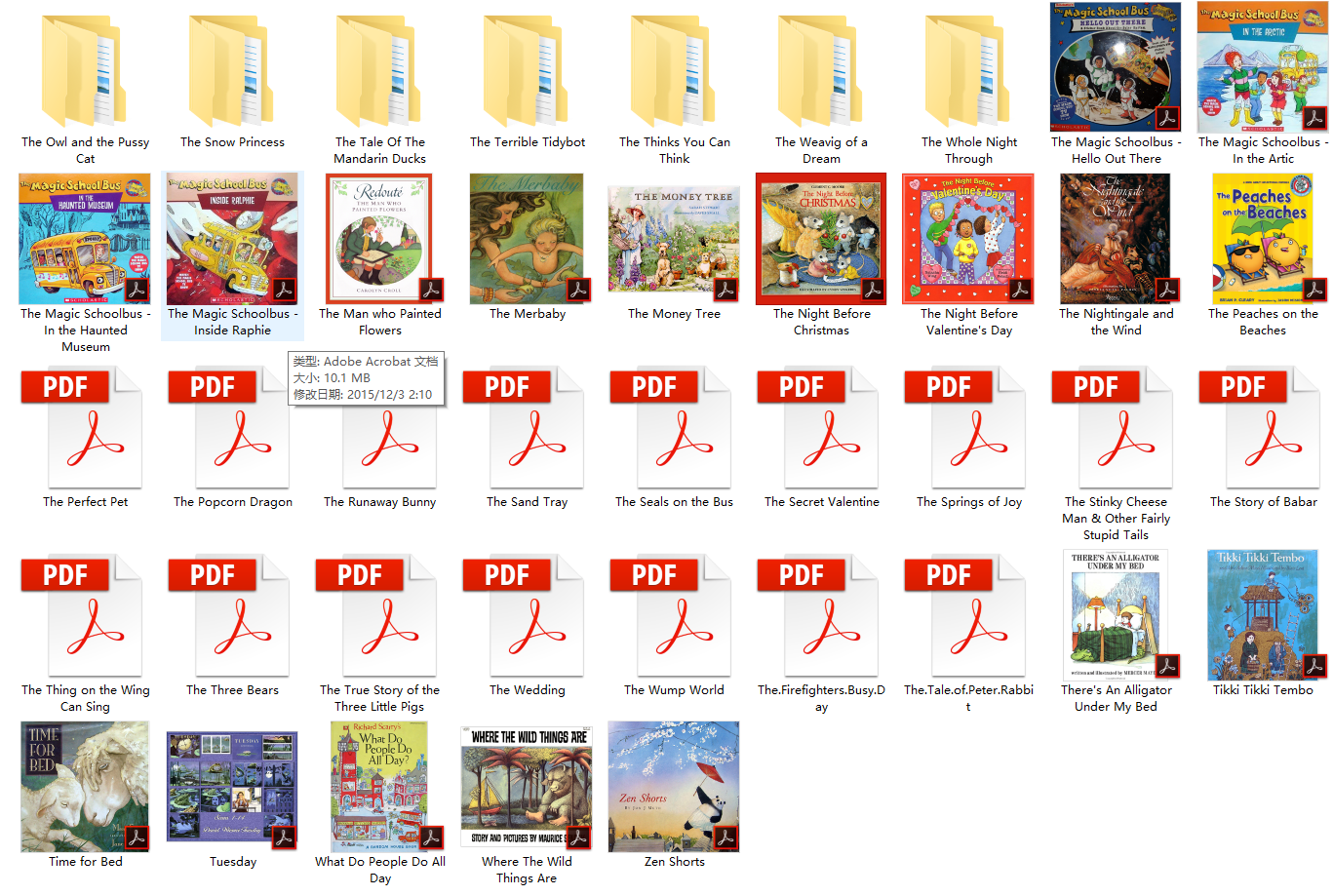 精品300本高清彩绘英文原版绘本（PDF）