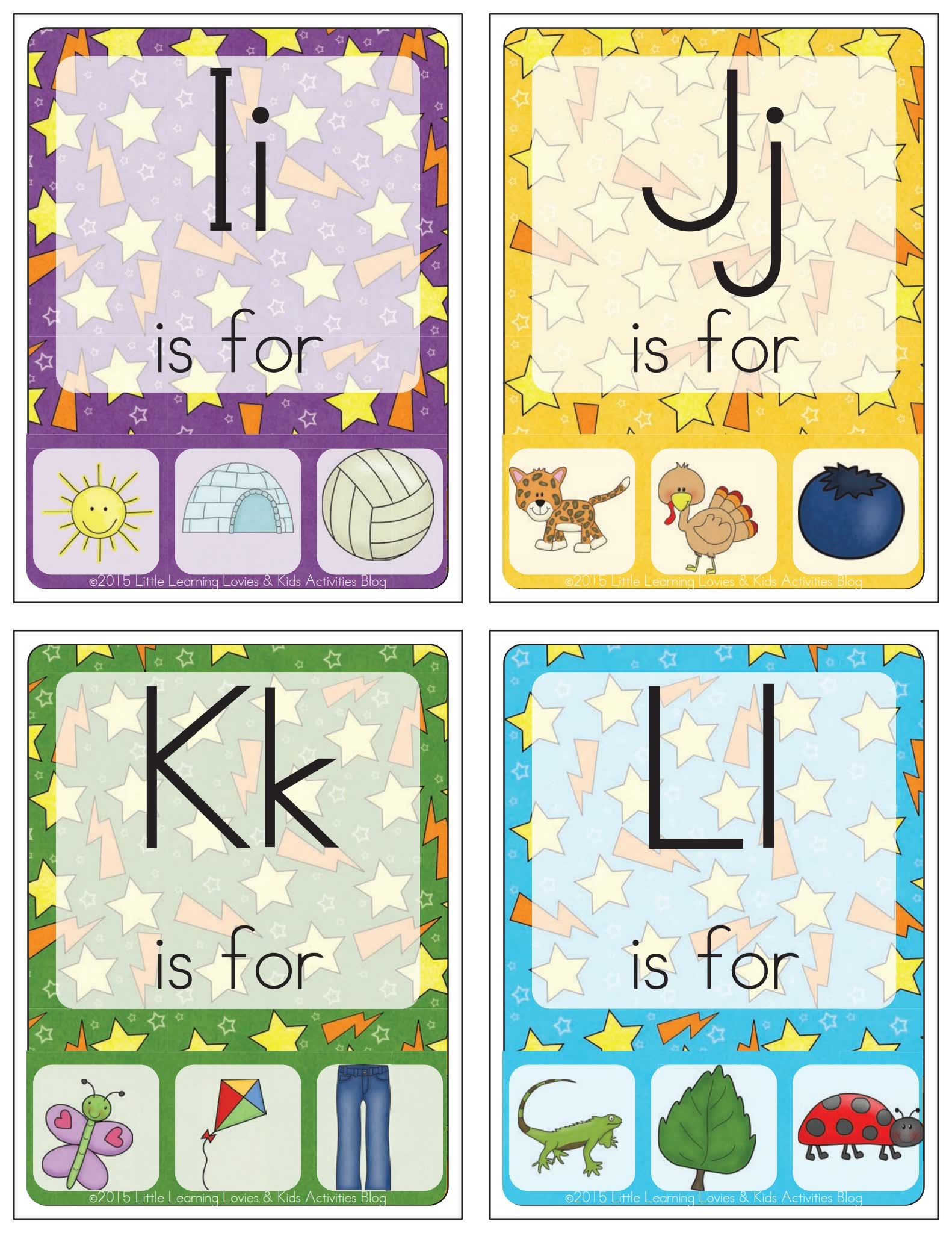 10套自然拼读Alphabet Phonics单词卡