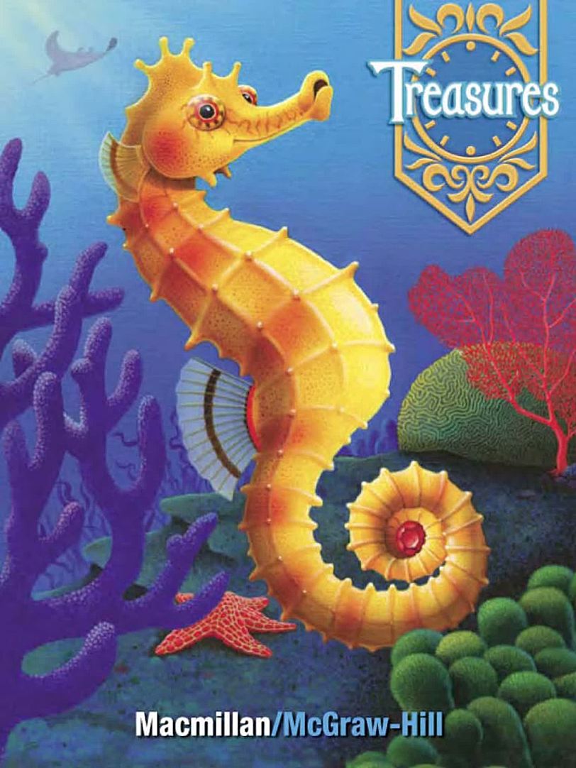 美国加州原版Treasures教材语文 科学 数学教材 -可点读版