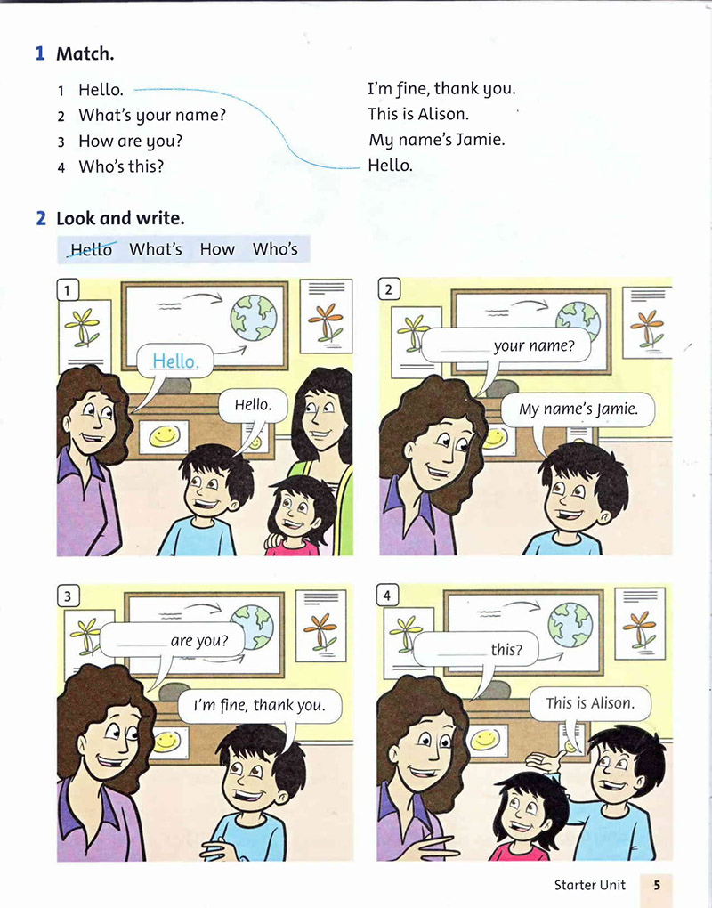 《牛津少儿语法朋友Grammar friends 1-6》语法教材PDF