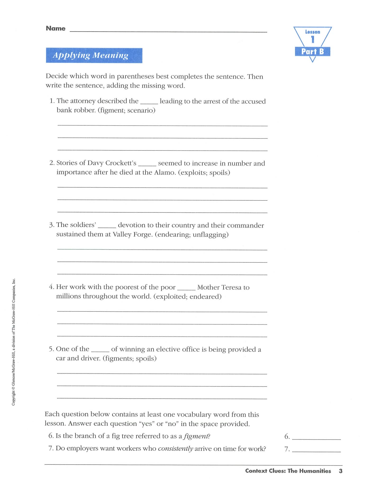 Glencoe Vocabulary Builder Course1,2,3,4,5,6,7学生词汇教材PDF