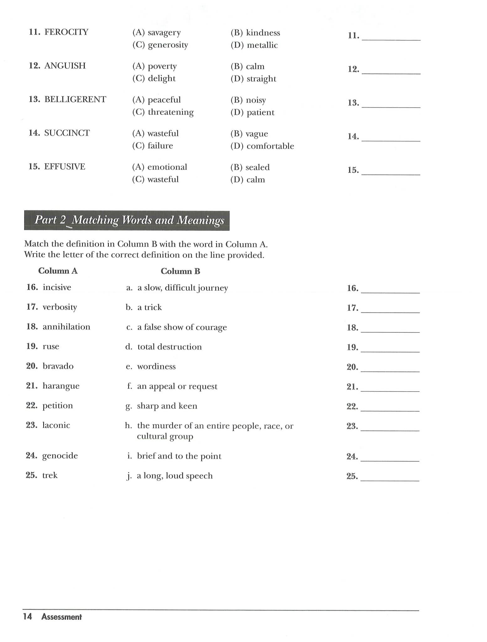 Glencoe Vocabulary Builder Course1,2,3,4,5,6,7学生词汇教材PDF