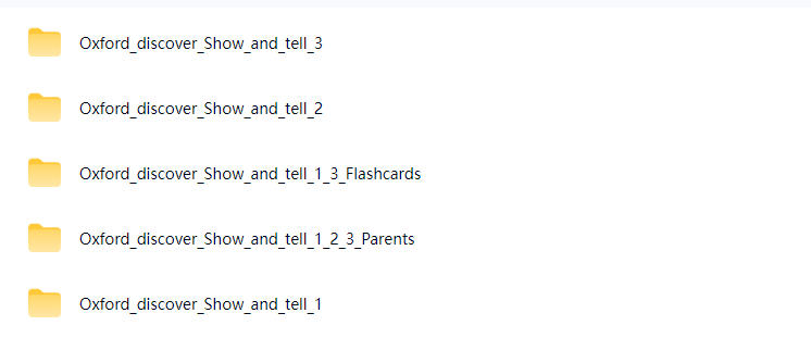 牛津经典幼儿英语教材 Show and Tell 电子版PDF百度云网盘下载