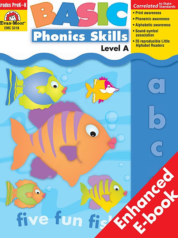 自然拼读入门练习册 Evan Moor Basic Phonics Skills