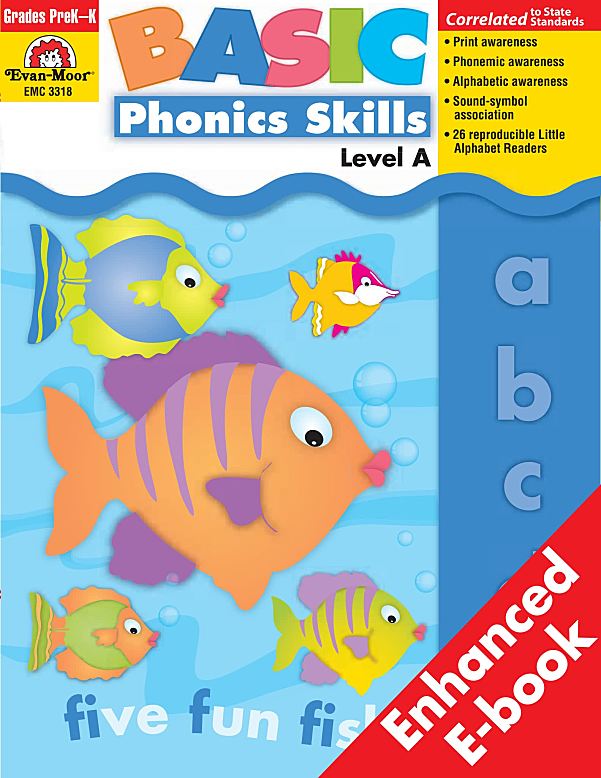 自然拼读入门练习册 Evan Moor Basic Phonics Skills