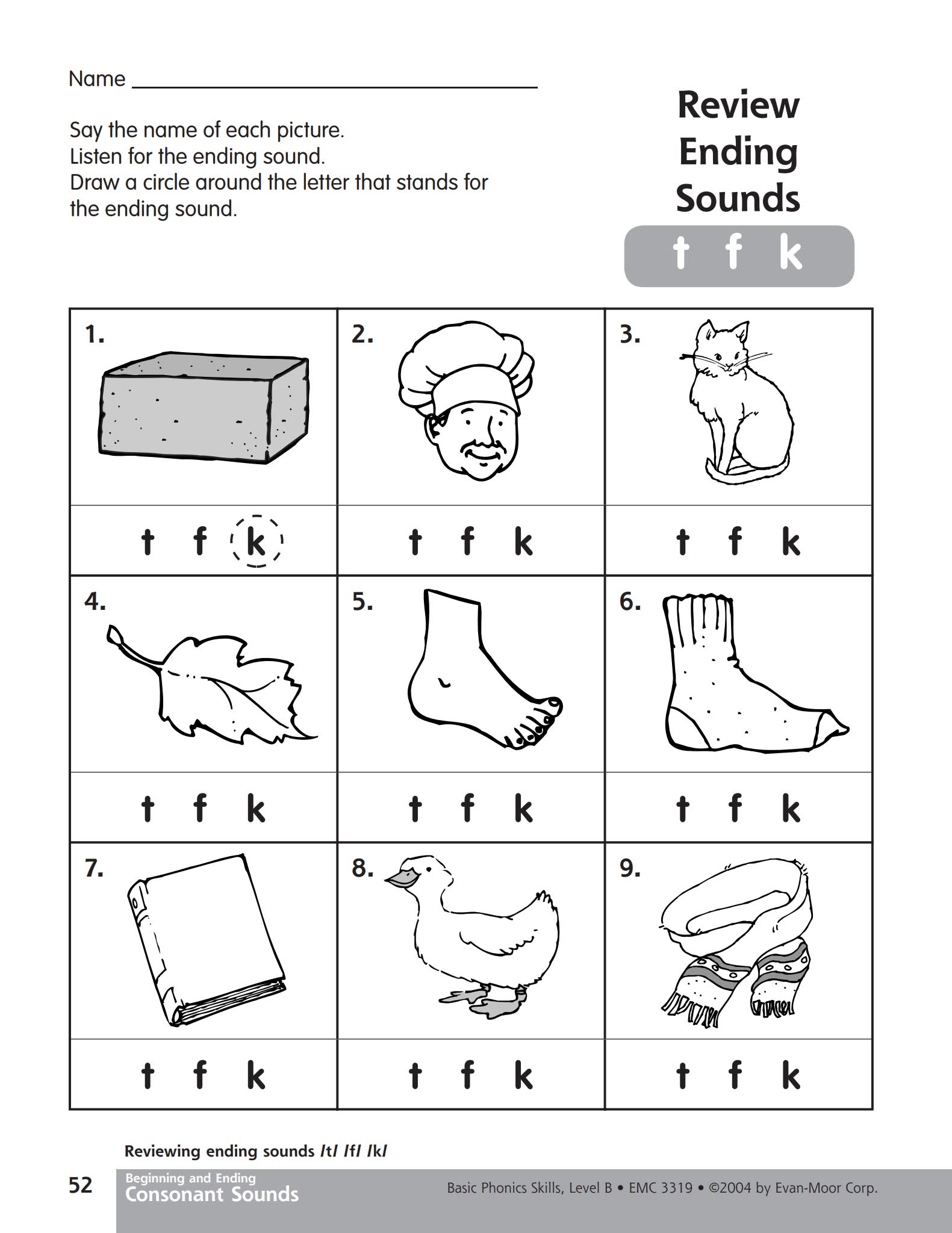 自然拼读入门练习册 Evan Moor Basic Phonics Skills
