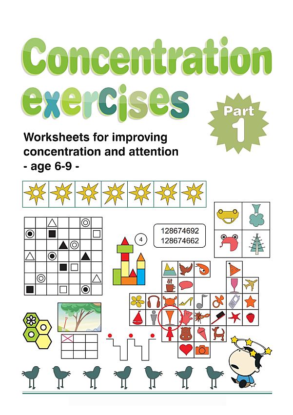 儿童专注力训练英语作业纸 Concentration Exercises