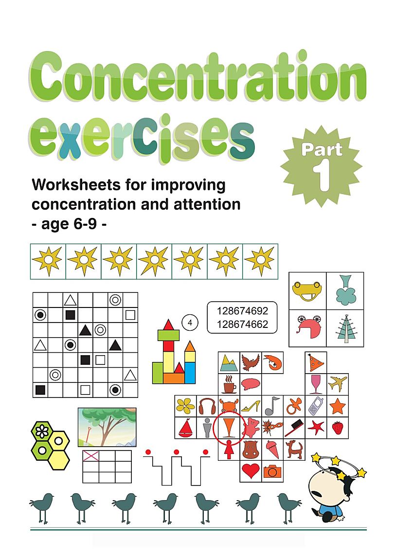 儿童专注力训练英语作业纸 Concentration Exercises