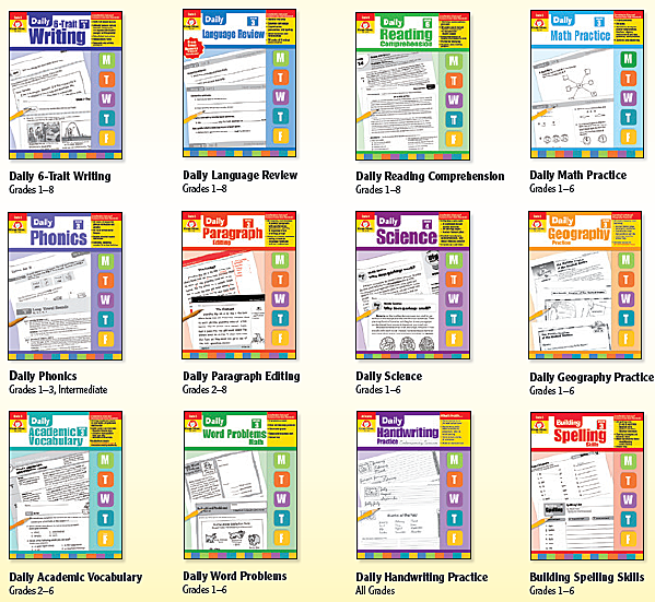 Evan-Moor 出版社Daily每日一练全套练习册