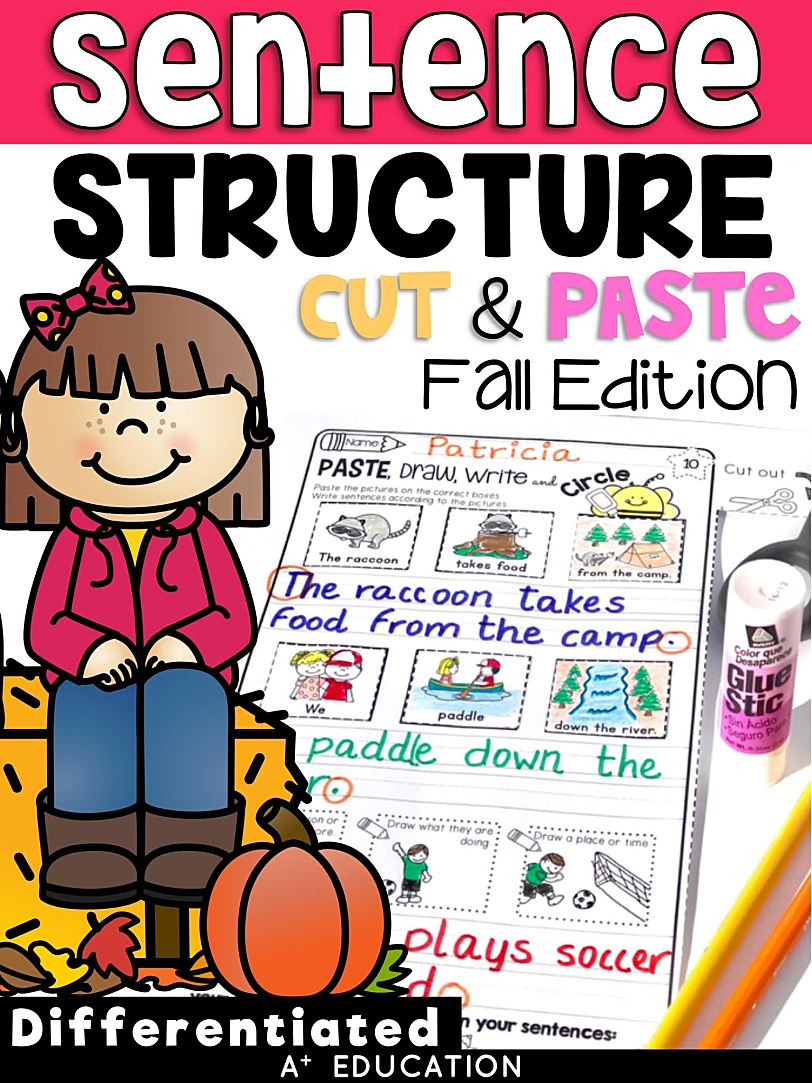 TPT原版趣味写作启蒙练习册How to Write Sentences