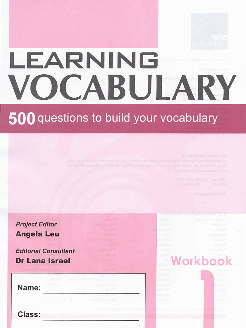 SAP Learning Vocabulary 新加坡词汇练习册