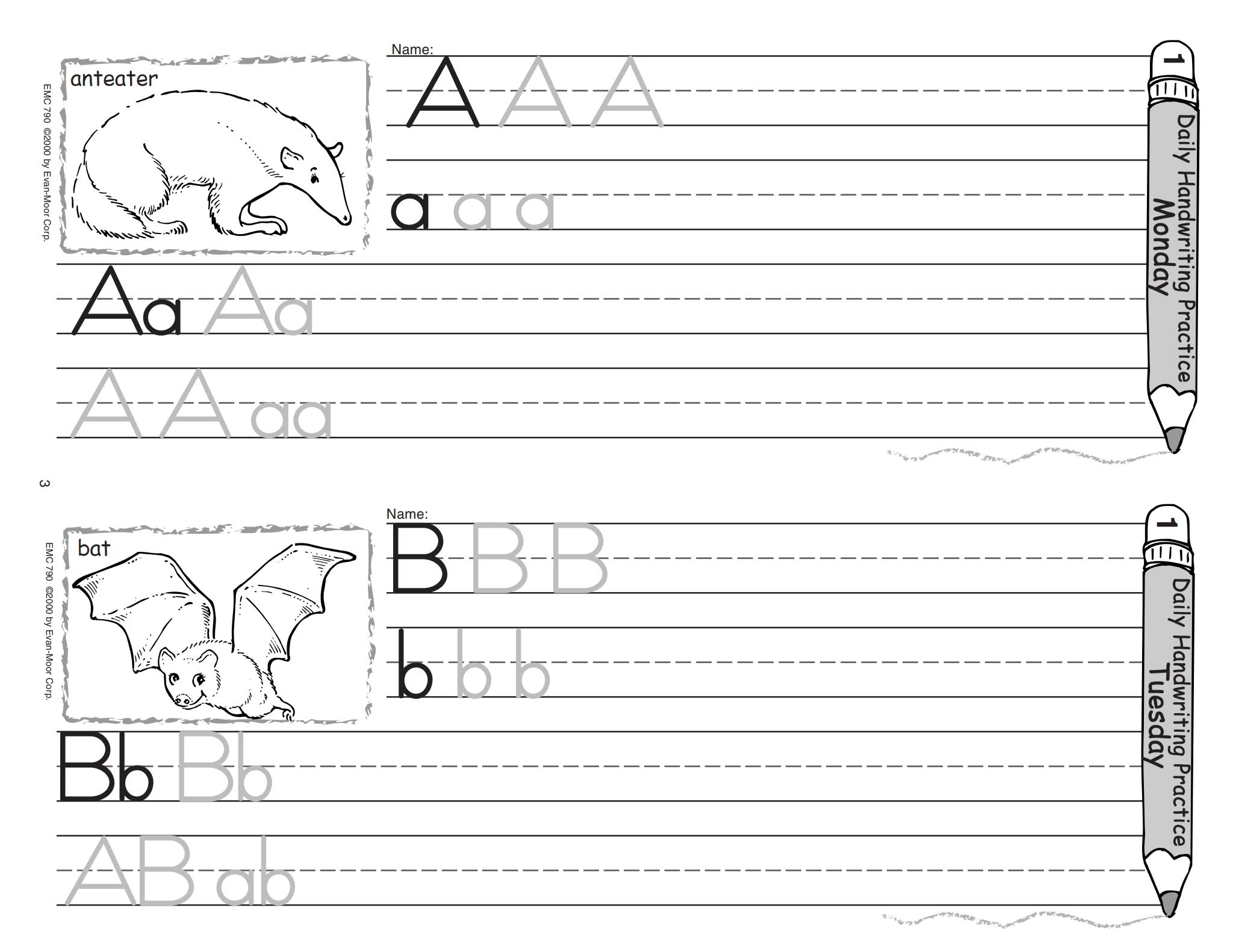 Evan Moor Daily Handwriting Practice 电子版PDF 百度云网盘下载