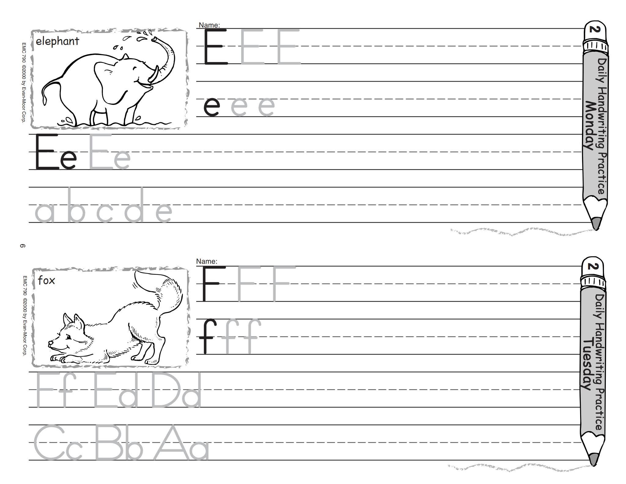 Evan Moor Daily Handwriting Practice 电子版PDF 百度云网盘下载