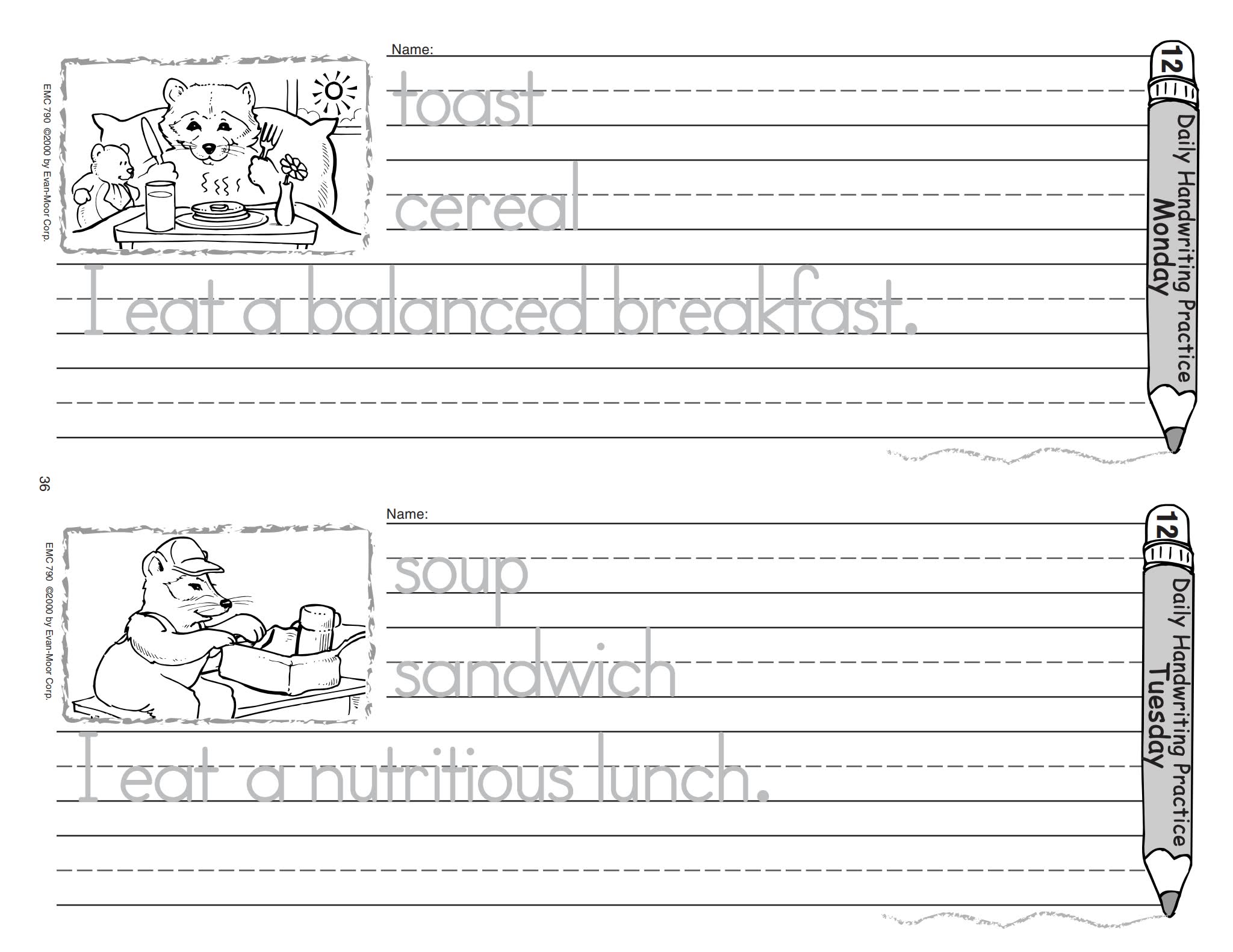 Evan Moor Daily Handwriting Practice 电子版PDF 百度云网盘下载