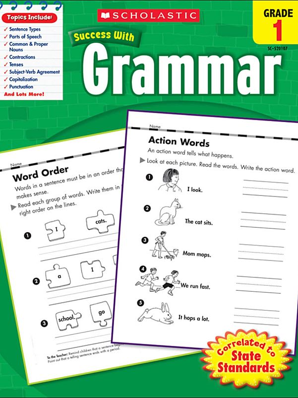 英文原版学乐必赢语法练习册Scholastic Success with Grammar 1-6级