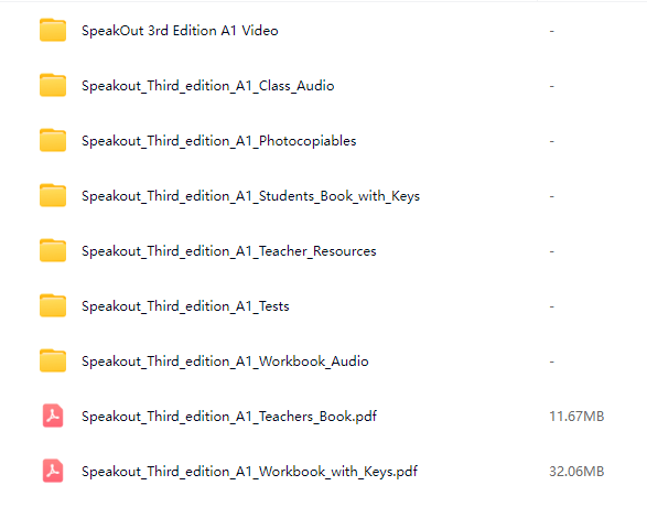 英文原版BBC培生口语听力教材Speakout第三版 全8级别