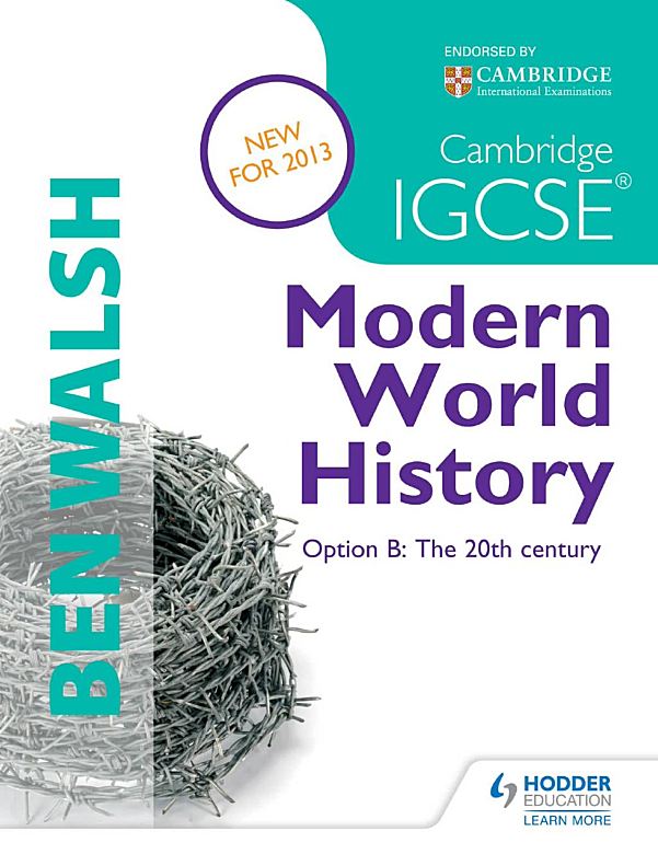 HODDER剑桥IGCSE现代世界历史教材Cambridge IGCSE Modern World History Option B The 20th Century