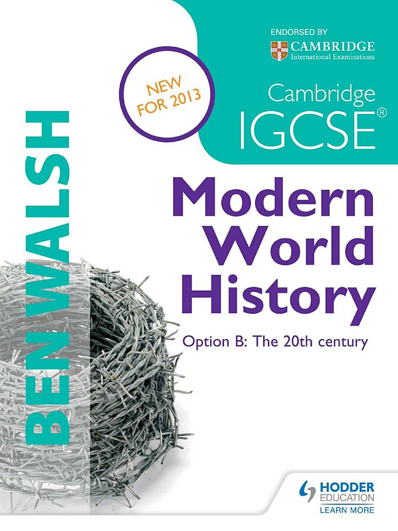 HODDER剑桥IGCSE现代世界历史教材Cambridge IGCSE Modern World History Option B The 20th Century