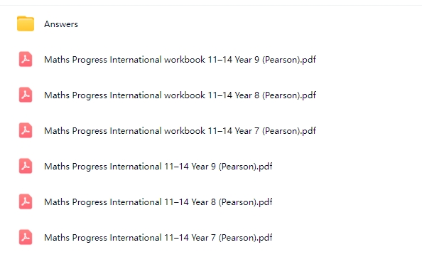 培生国际化数学课程Pearson Maths Progress International