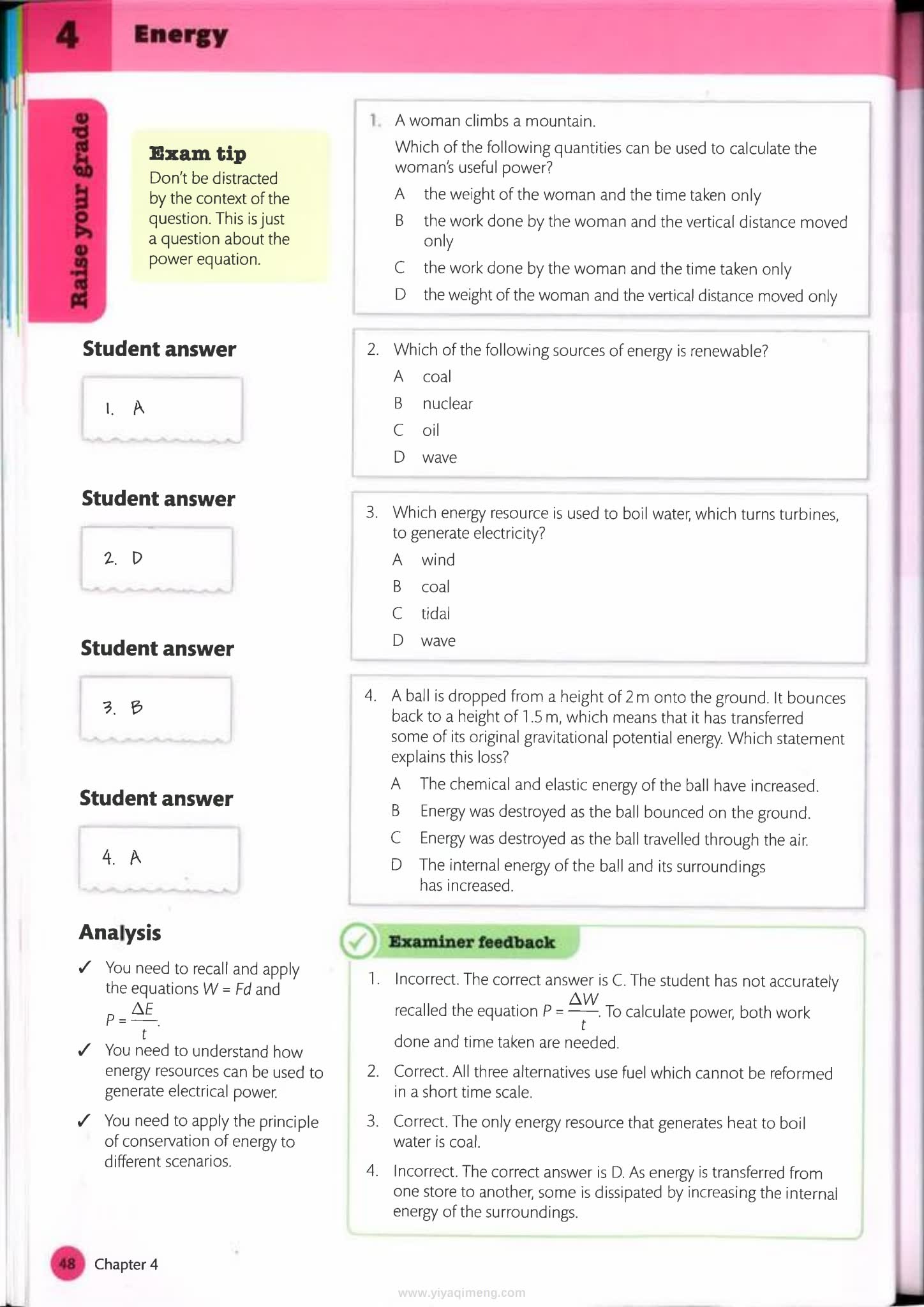 剑桥IGCSE与O Level物理备考指南Exam Success in Physics for Cambridge IGCSE & O Level