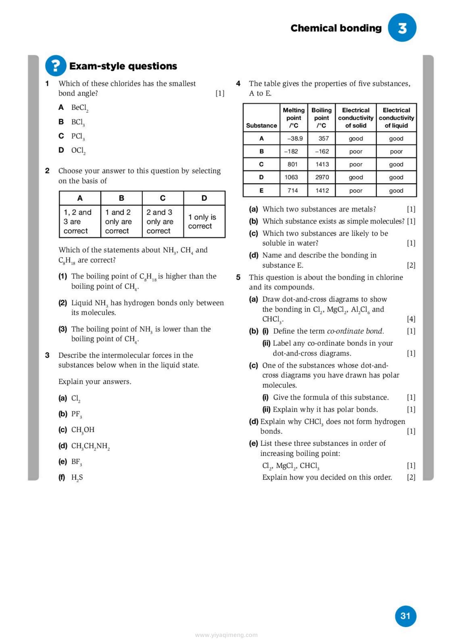 牛津A Level化学备考指南Exam Success in Chemistry for Cambridge International AS & A Level
