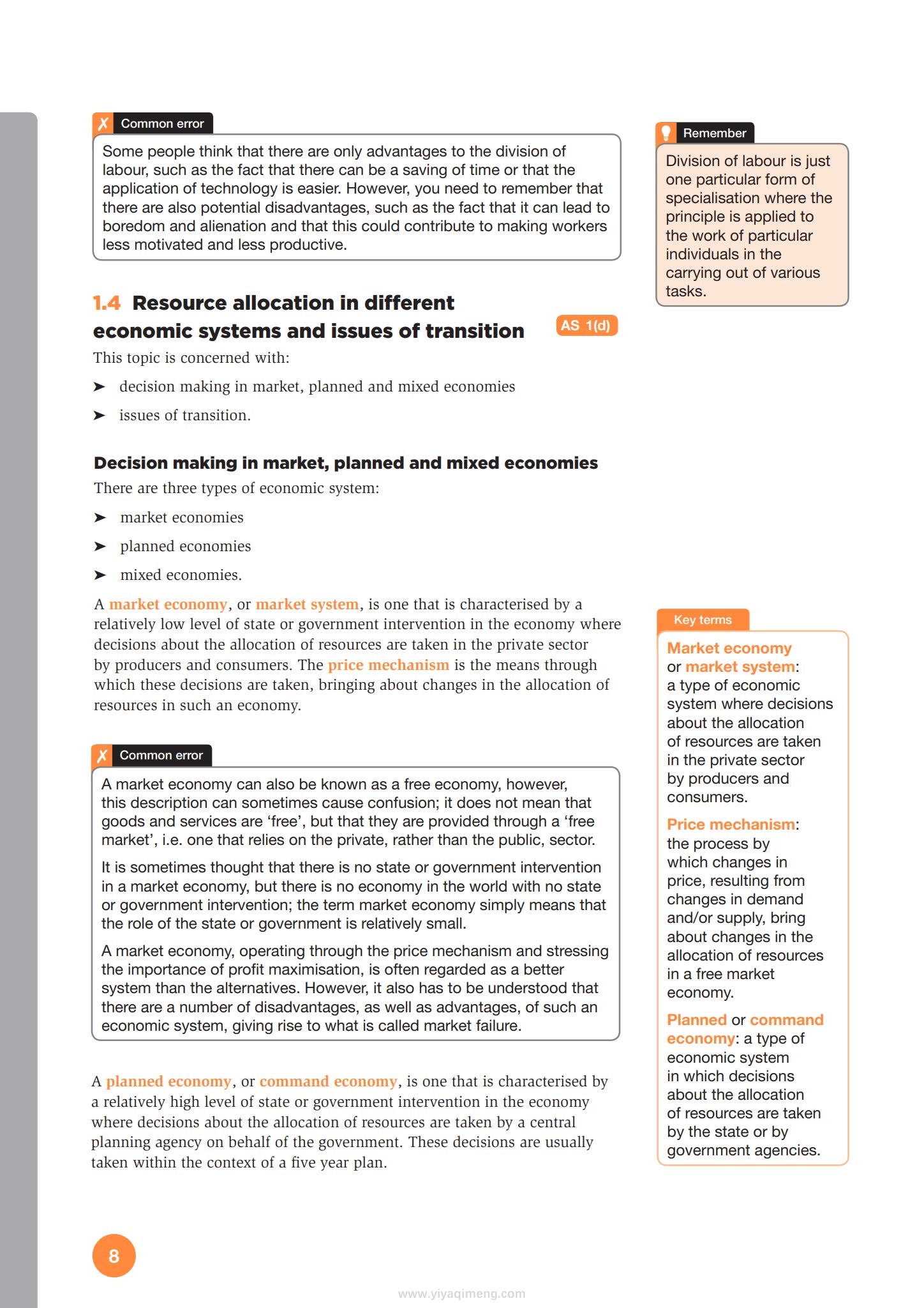 剑桥AS/A Level经济学备考指南《Exam Success in Economics》