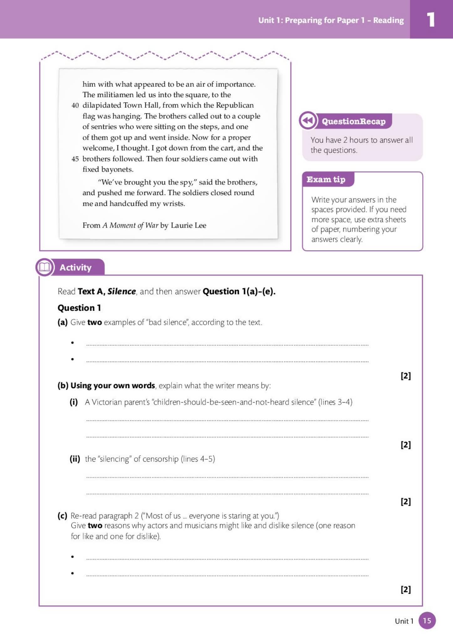 IGCSE英语第一语言备考教材Exam Success in First Language English for Cambridge IGCSE
