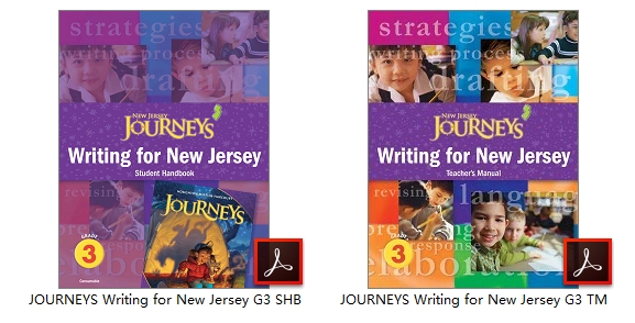 美国HMH英语写作教材JOURNEYS Writing for New Jersey