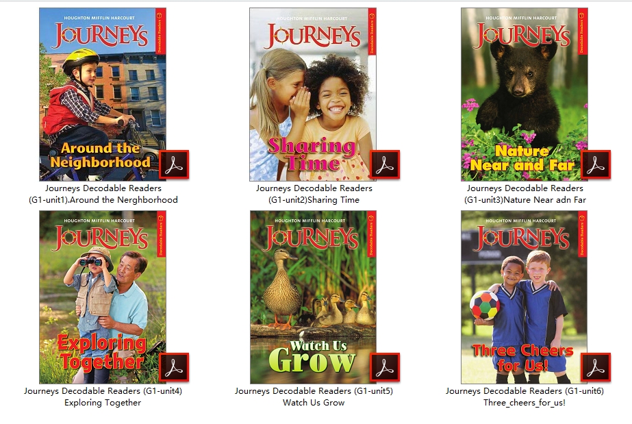 美国小学低年级分级读物JOURNEYS Decodable Readers