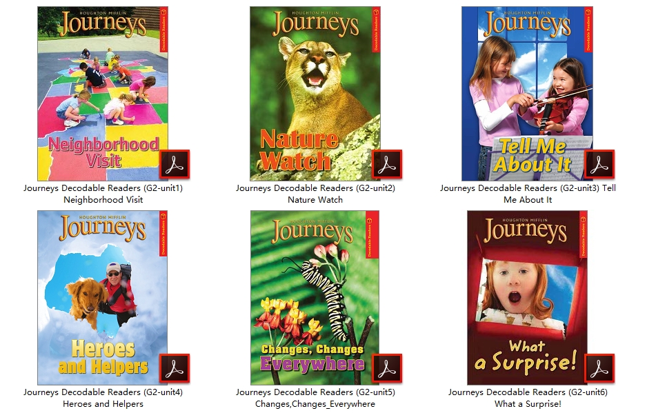 美国小学低年级分级读物JOURNEYS Decodable Readers