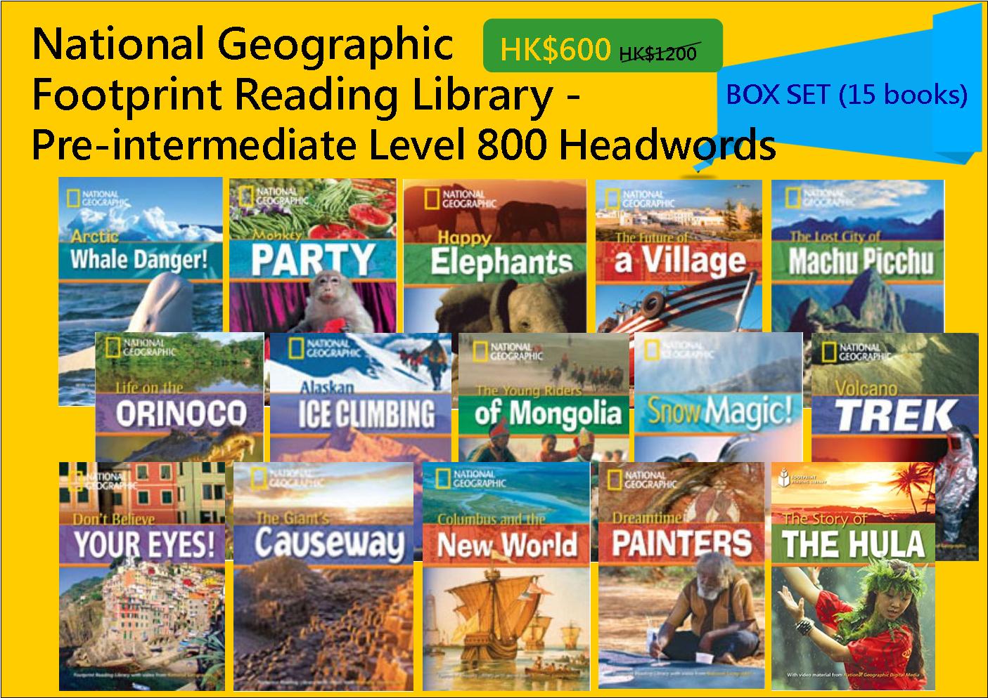 国家地理初级读物Footprint Reading Library level1 A2 800headwords