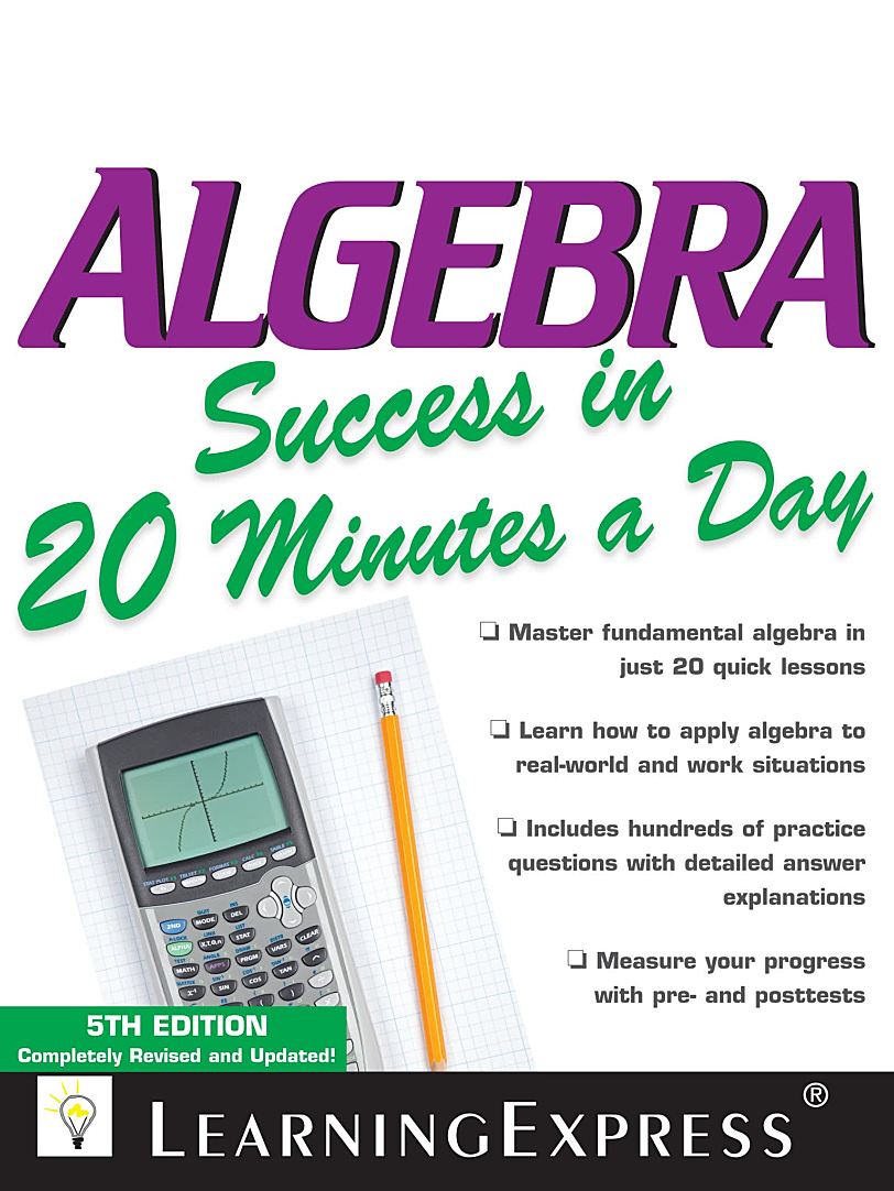 Algebra Success in 20 Minutes a Day轻松掌握代数核心