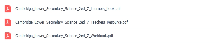 剑桥中学科学教材Cambridge Lower Secondary Science