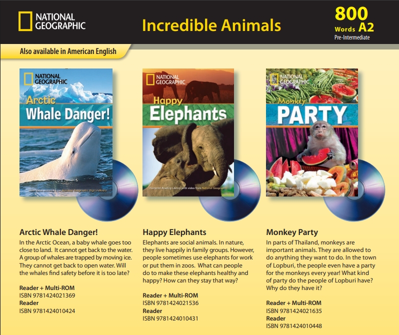 国家地理初级读物Footprint Reading Library level1 A2 800headwords
