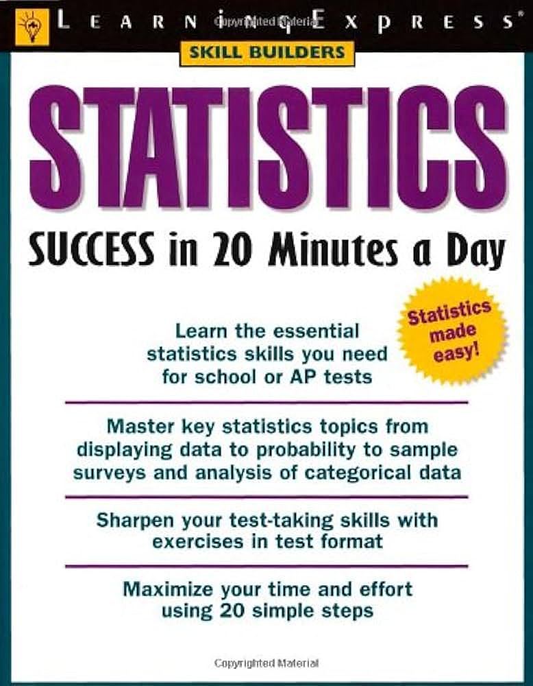 Statistics Success in 20 Minutes a Day统计学入门教材